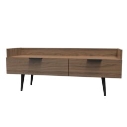 Ready Assembled 2 U Fuji 2 Drawer TV Unit (Ready Assembled) in Walnut - thumbnail 3
