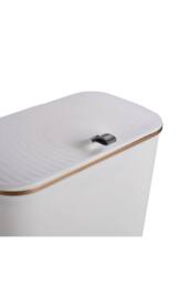 Garden Sanctuary Kitchen Bathroom Hanging Waste Bin with Lid in White - thumbnail 7