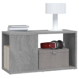 Berkfield Home TV Cabinet Grey Sonoma 60x24x32cm Engineered Wood - Size: 60 x 24 x 32 cm - thumbnail 4