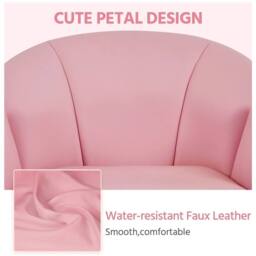 Kelvenix Leather Home Office Chair Simple Pink - Size: 0.6m2 - thumbnail 4