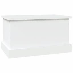 Berkfield Home Storage Box White 50x30x28 cm Engineered Wood - Size: 50 x 30 x 28 cm - thumbnail 5