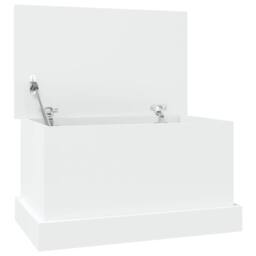 Berkfield Home Storage Box White 50x30x28 cm Engineered Wood - Size: 50 x 30 x 28 cm - thumbnail 1