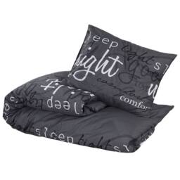 Berkfield Home Elegant Duvet Cover Set Black 200x220 cm Cotton