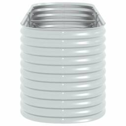 Berkfield Home Garden Raised Bed 240x80x81 cm Galvanised Steel Silver - Size: 240 x 80 x 81 cm - thumbnail 5