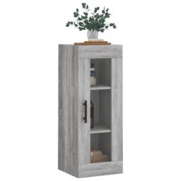 Berkfield Home Wall Mounted Cabinet Grey Sonoma 34.5x34x90 cm - thumbnail 4