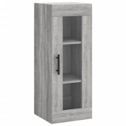 Berkfield Home Wall Mounted Cabinet Grey Sonoma 34.5x34x90 cm - thumbnail 2