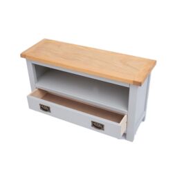 Cabinet Bits Argenta Light Grey 1 Drawer TV Cabinet Brass Drop Handle - thumbnail 4