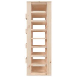 Berkfield Home Wine Rack 70x33x94 cm Solid Wood Pine in Brown - Size: 70 x 33 x 94 cm - thumbnail 5