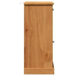 "Berkfield Home Bathroom Cabinet ""VIGO"" with Drawer 37x34x80 cm Solid Wood Pine in Brown - Size: 37 x 34 x 80 cm" - thumbnail 7