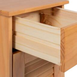 "Berkfield Home Bathroom Cabinet ""VIGO"" with Drawer 37x34x80 cm Solid Wood Pine in Brown - Size: 37 x 34 x 80 cm" - thumbnail 9