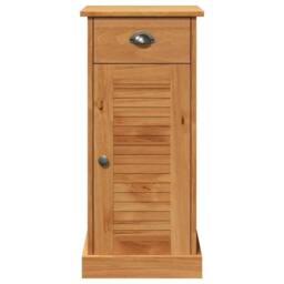 "Berkfield Home Bathroom Cabinet ""VIGO"" with Drawer 37x34x80 cm Solid Wood Pine in Brown - Size: 37 x 34 x 80 cm" - thumbnail 6