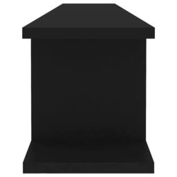Berkfield Home Wall Shelf 2 pcs Black 105x18x20 cm Engineered Wood - Size: 105 x 18 x 20 cm - thumbnail 6