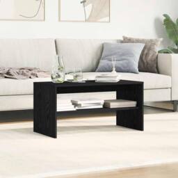 Berkfield Home TV Cabinet Black Oak 80x40x40 cm Engineered Wood - Size: 80 x 40 x 40 cm - thumbnail 4