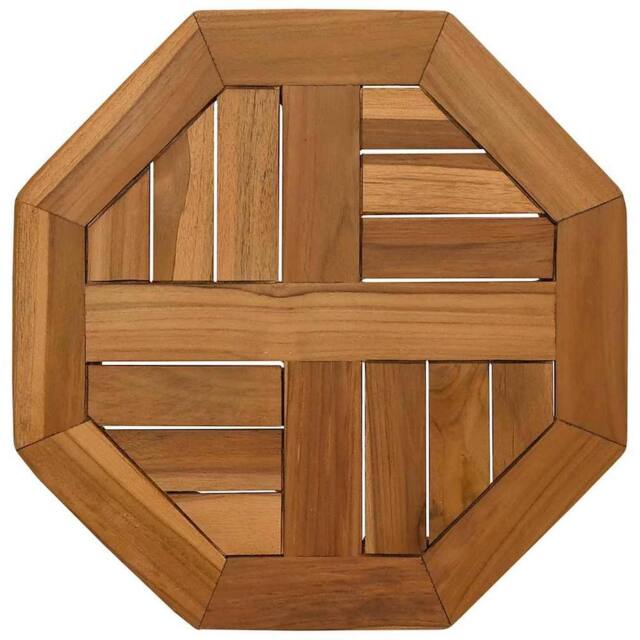 Berkfield Home Table Top 40x40x2.5 cm Octagonal Solid Wood Teak in Brown - image 1