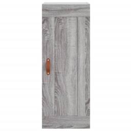 Berkfield Home Highboard Grey Sonoma 34.5x34x180 cm Engineered Wood - thumbnail 7