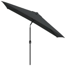 Berkfield Home Outdoor Parasol with Metal Pole 300x200 cm Anthracite in Black - thumbnail 3