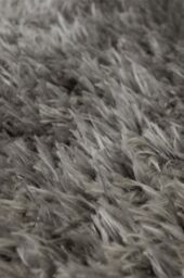 THE RUGS Lagom Collection Solid Design Shaggy Rugs in Grey - Size: 80 cm x 150 cm - thumbnail 5