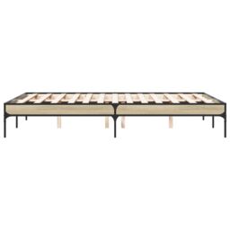 Berkfield Home Bed Frame without Mattress Sonoma Oak 120x200 cm in Brown - Size: Small Double - thumbnail 5