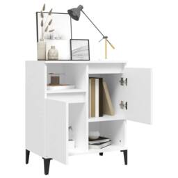 Berkfield Home Sideboard White 60x35x70 cm Engineered Wood - Size: 60 x 35 x 70 cm - thumbnail 4