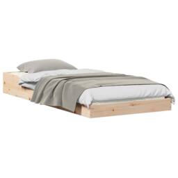 Berkfield Home Modern Brown 90 x 190 cm Solid pine wood in Light Tan - thumbnail 1
