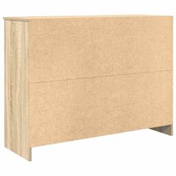Berkfield Home Sideboard with Drawer Sonoma Oak 101x35x76 cm Engineered Wood in Brown - Size: 101 x 35 x 76 cm - thumbnail 8