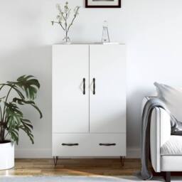 Berkfield Home Highboard White 69.5x31x115 cm Engineered Wood - thumbnail 2