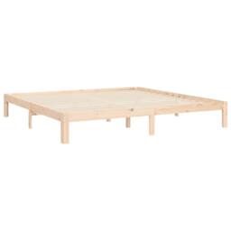 Berkfield Home Bed Frame without Mattress 160x200 cm Solid Wood Pine in Light Tan - thumbnail 9