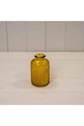 KDMD Yellow Dimpled Glass Bottle - thumbnail 1