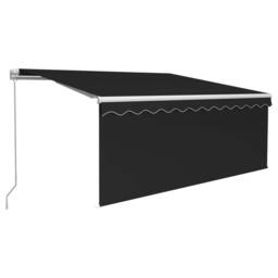 Berkfield Home Manual Retractable Awning with Blind 3x2.5m Anthracite - thumbnail 2