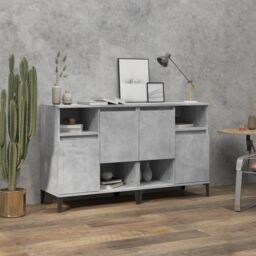Berkfield Home Sideboards 2 pcs Concrete Grey 60x35x70 cm Engineered Wood - Size: 60 x 35 x 70 cm - thumbnail 1