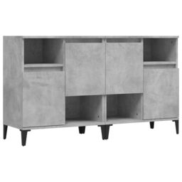 Berkfield Home Sideboards 2 pcs Concrete Grey 60x35x70 cm Engineered Wood - Size: 60 x 35 x 70 cm - thumbnail 2