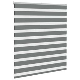 Berkfield Home Zebra Blind Dark Grey 120x100 cm Fabric Width 115.9 cm Polyester - thumbnail 3