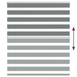 Berkfield Home Zebra Blind Dark Grey 120x100 cm Fabric Width 115.9 cm Polyester - thumbnail 5