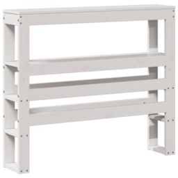 Berkfield Home Bed Frame with Headboard without Mattress White 75x190 cm Small Single - thumbnail 6