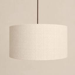 CGC Lighting Messina White Luxury Detailed Cotton Drum Lampshade - Size: 18 inches - thumbnail 6