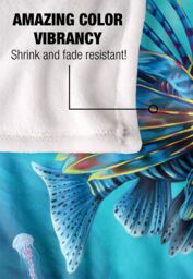 JQ Licensing En Lion Fish Silky Touch Super Soft Throw Blanket 152 X 127 cm in White - thumbnail 4