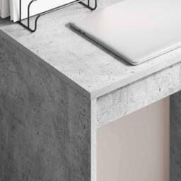 Berkfield Home Modern Writing Desk Concrete grey Particle board 60 x 40 x 76 cm - thumbnail 4