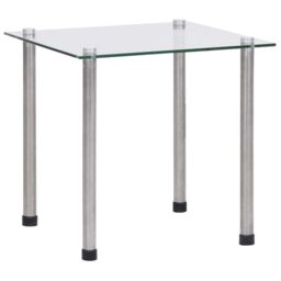 Berkfield Home Nesting Tables 3 pcs Transparent Tempered Glass in Clear - thumbnail 6