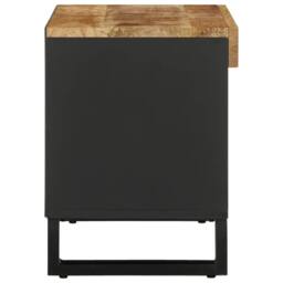 Berkfield Home TV Cabinet 85x33x43.5 cm Solid Wood Mango in Brown - thumbnail 4