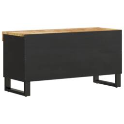 Berkfield Home TV Cabinet 85x33x43.5 cm Solid Wood Mango in Brown - thumbnail 5