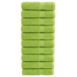 Berkfield Home Premium Shower Towels SOLUND 10 pcs Apple Green 70x140 cm 600 gsm - thumbnail 2