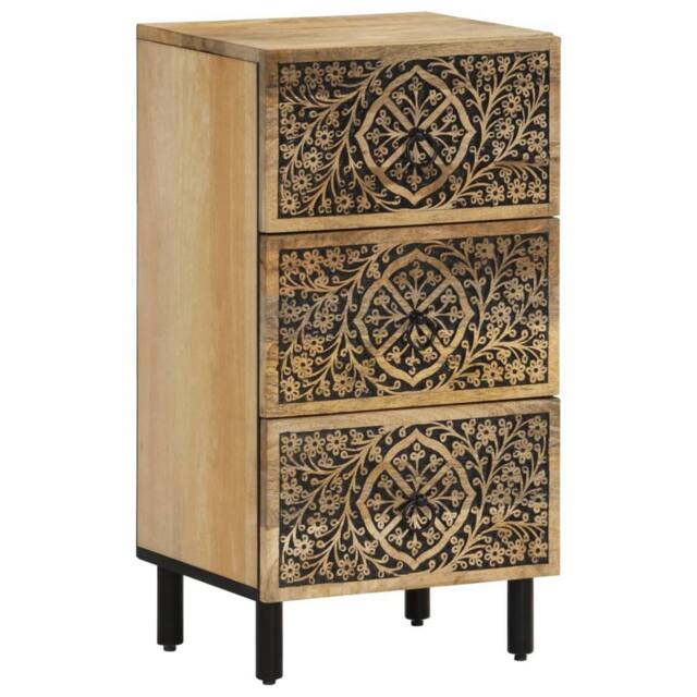 Berkfield Home Side Cabinet 40x33x75 cm Solid Wood Mango in Brown - Size: 40 x 33 x 75 cm - image 1