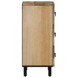 Berkfield Home Side Cabinet 40x33x75 cm Solid Wood Mango in Brown - Size: 40 x 33 x 75 cm - thumbnail 4