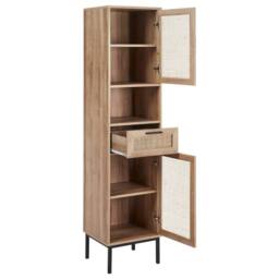Wyld and Coco Boho Rattan Bathroom Cabinet 40 x 165 cm in Natural - thumbnail 4