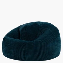 icon Kingston XL Jumbo Cord Classic Dome Bean Bag & Footstool in Teal - Size: Extra Large - thumbnail 4
