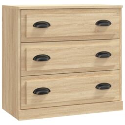Berkfield Home Sideboard Sonoma Oak 70x35.5x67.5 cm Engineered Wood in Brown - thumbnail 2