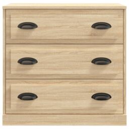 Berkfield Home Sideboard Sonoma Oak 70x35.5x67.5 cm Engineered Wood in Brown - thumbnail 4