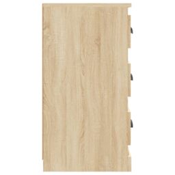 Berkfield Home Sideboard Sonoma Oak 70x35.5x67.5 cm Engineered Wood in Brown - thumbnail 5