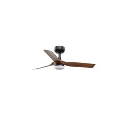 Netlighting Mini Punt Small Led Black Dark Wood DC Ceiling Fan 6 Speed - thumbnail 1