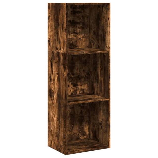 Berkfield Home Bookcase Smoked Oak 40x30x114 cm Engineered Wood in Brown - Size: 40 x 30 x 114 cm - image 1